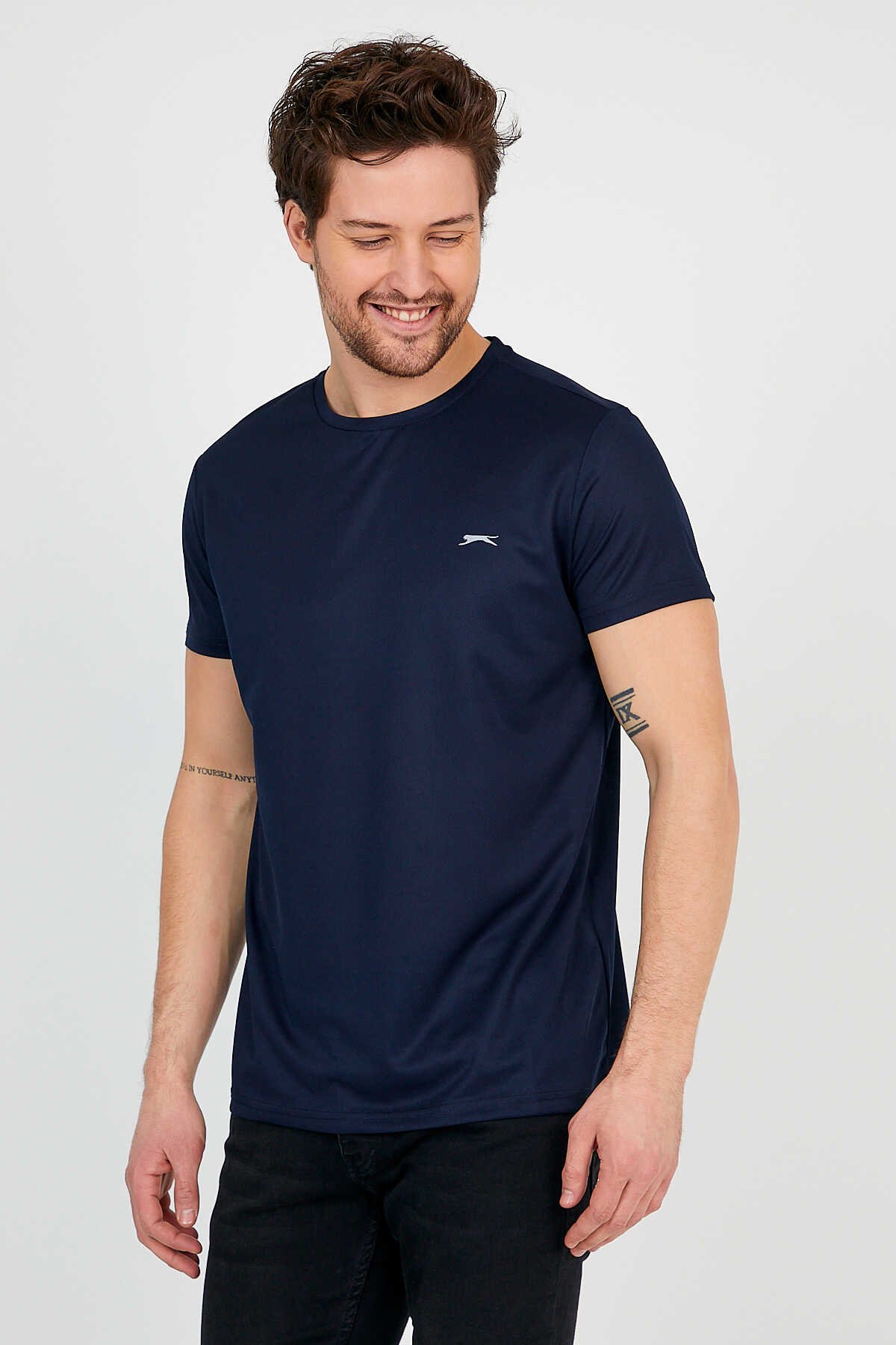 Slazenger - REPUBLIC Erkek Kısa Kol T-Shirt Lacivert