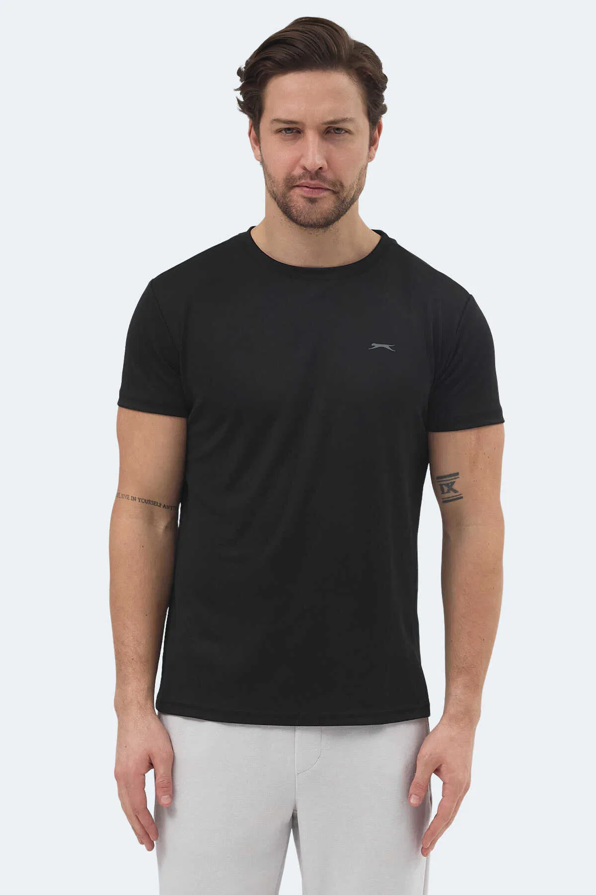 Slazenger - Slazenger REPUBLIC Erkek Tişört Siyah