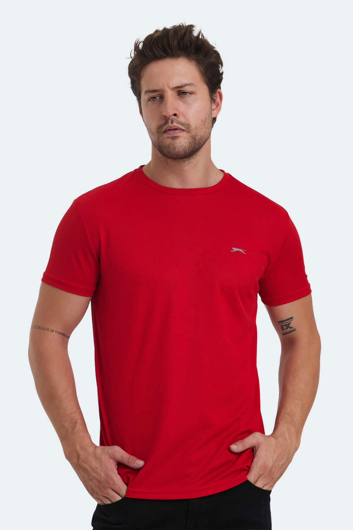 Slazenger - Slazenger REPUBLIC MTR Erkek Tişört Kırmızı