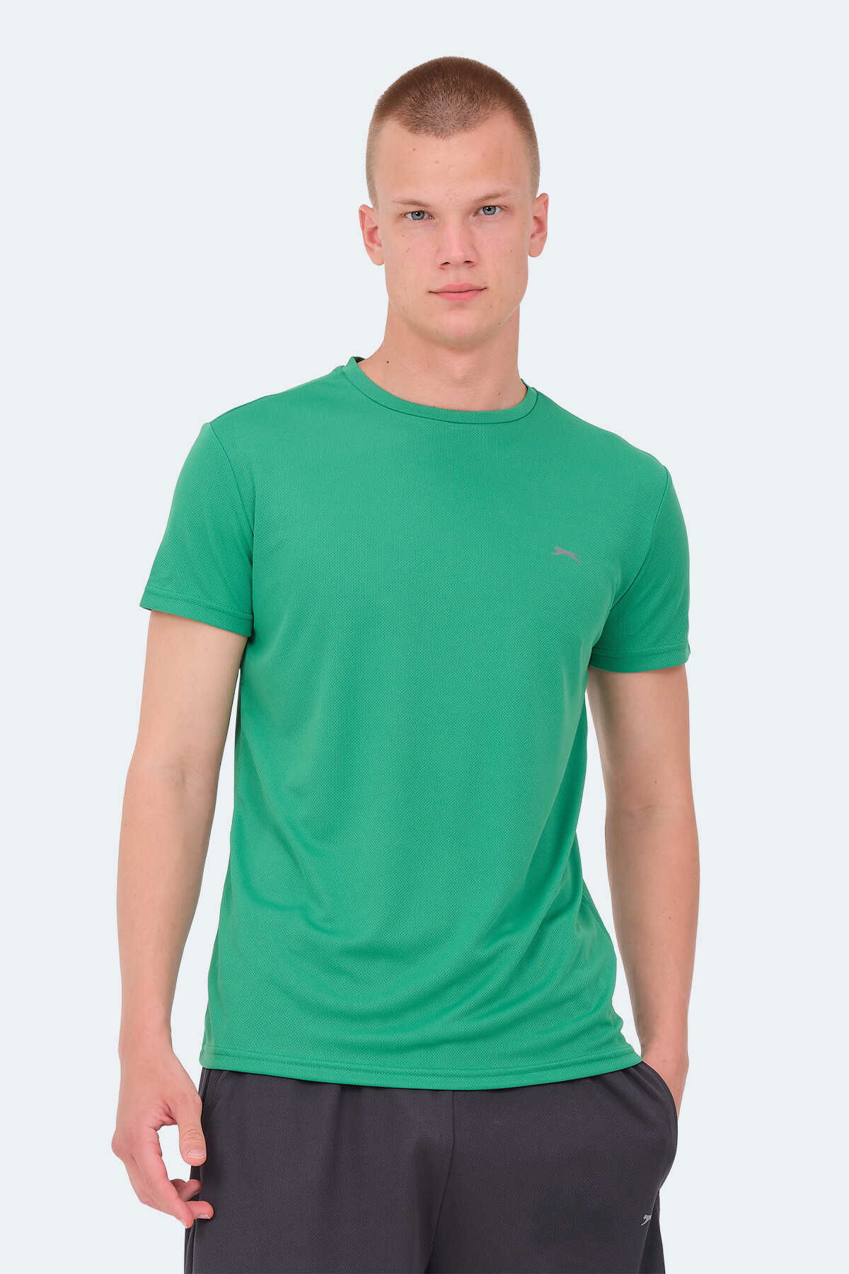 Slazenger - Slazenger REPUBLIC MTR Erkek Tişört Yeşil
