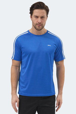 Slazenger REWIND Erkek  Saks Mavi Tişört 