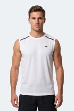 Slazenger - Slazenger REXIS Erkek Kolsuz Beyaz Tişört