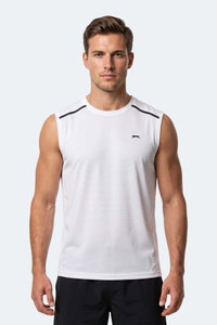 Slazenger - Slazenger REXIS Erkek Kolsuz Beyaz Tişört