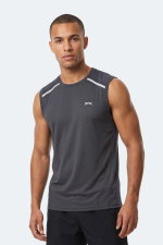 Slazenger - Slazenger REXIS Erkek Kolsuz Koyu Gri Tişört