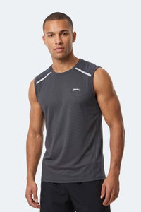 Slazenger - Slazenger REXIS Erkek Kolsuz Koyu Gri Tişört