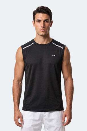 Slazenger REXIS Erkek Kolsuz Siyah Tişört