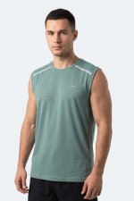 Slazenger - Slazenger REXIS Erkek Kolsuz Su Yeşili Tişört