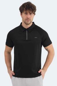 Slazenger - Slazenger REYANA Erkek Polo Yaka Siyah Tişört