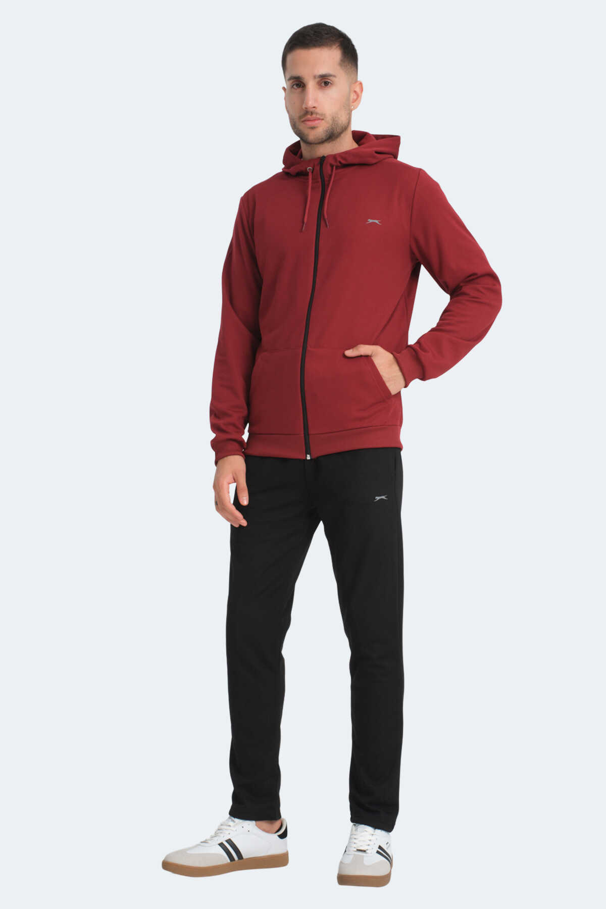 Slazenger - Slazenger RICH Erkek Eşofman Takımı Bordo