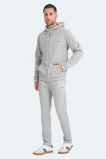 Slazenger - Slazenger RICH Erkek Fermuarlı Kapüşonlu Cepli Gri Eşofman Takımı Slazenger - Slazenger RICH Erkek Fermuarlı Kapüşonlu Cepli Gri Eşofman Takımı