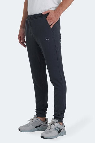 Slazenger RICHA IN Erkek Cepli Slim Fit Koyu Gri Eşofman Altı 