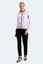 Slazenger - Slazenger RICHMAL Kadın Fermuarlı Dik Yaka Cepli Lila Eşofman Takımı