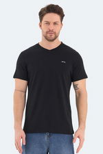 Slazenger - Slazenger RIVALDO Erkek V Yaka Siyah Tişört Slazenger - Slazenger RIVALDO Erkek V Yaka Siyah Tişört