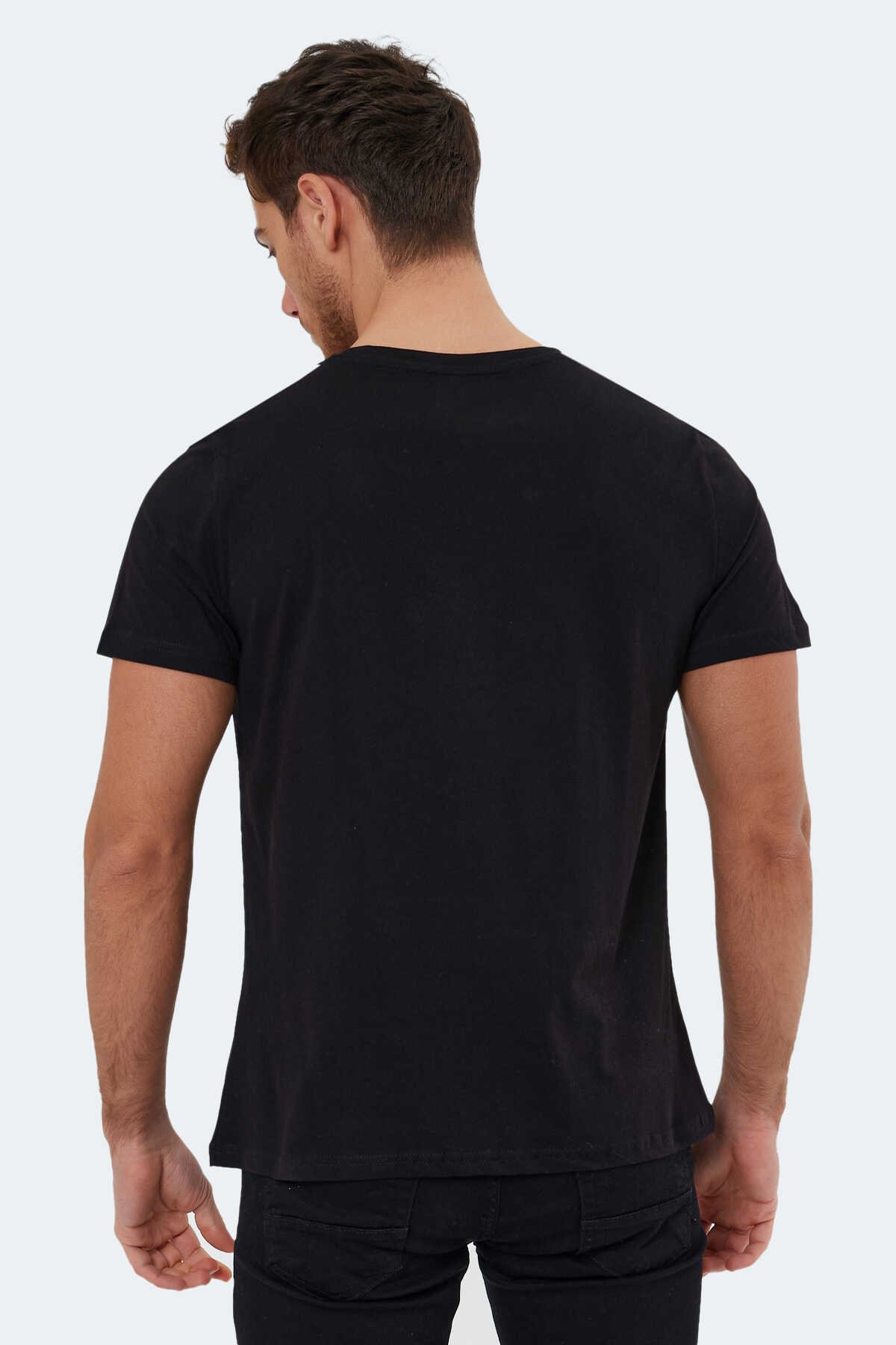 Slazenger RIVALDO Erkek Kısa Kollu T-Shirt Siyah
