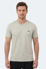 Slazenger - Slazenger RIVALDO T Erkek Açık Gri Tişört