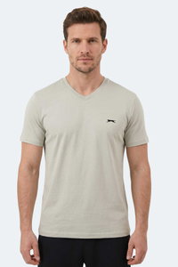 Slazenger - Slazenger RIVALDO T Erkek Açık Gri Tişört
