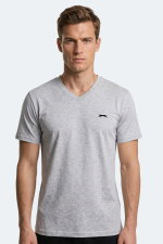 Slazenger - Slazenger RIVALDO T Erkek Gri Tişört