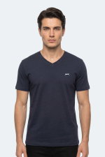 Slazenger - Slazenger RIVALDO T Erkek Lacivert Tişört