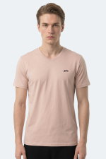 Slazenger - Slazenger RIVALDO T Erkek Taş Gri Tişört