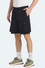 Slazenger - Slazenger RODYA Erkek Cepli Kargo Siyah Şort Slazenger - Slazenger RODYA Erkek Cepli Kargo Siyah Şort