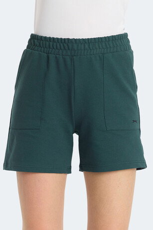 Slazenger ROKO I Kadın Cepli Haki Şort 