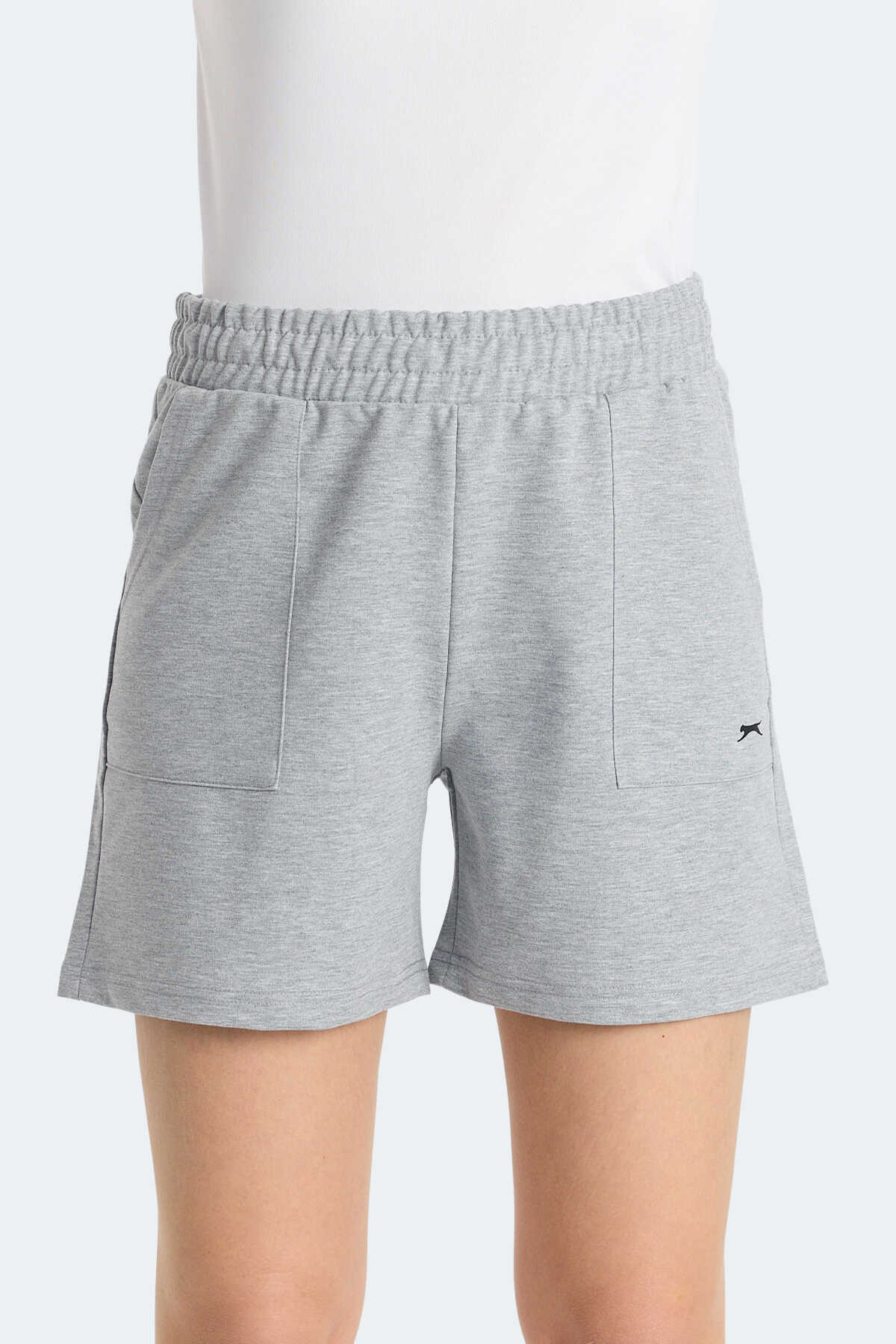 Slazenger - Slazenger ROKO I Kadın Cepli Gri Şort
