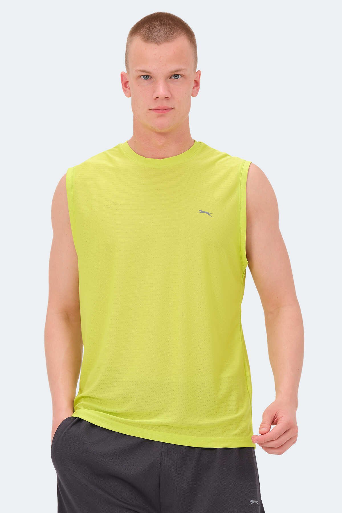 Slazenger - Slazenger ROM Erkek Tişört Neon Sarı