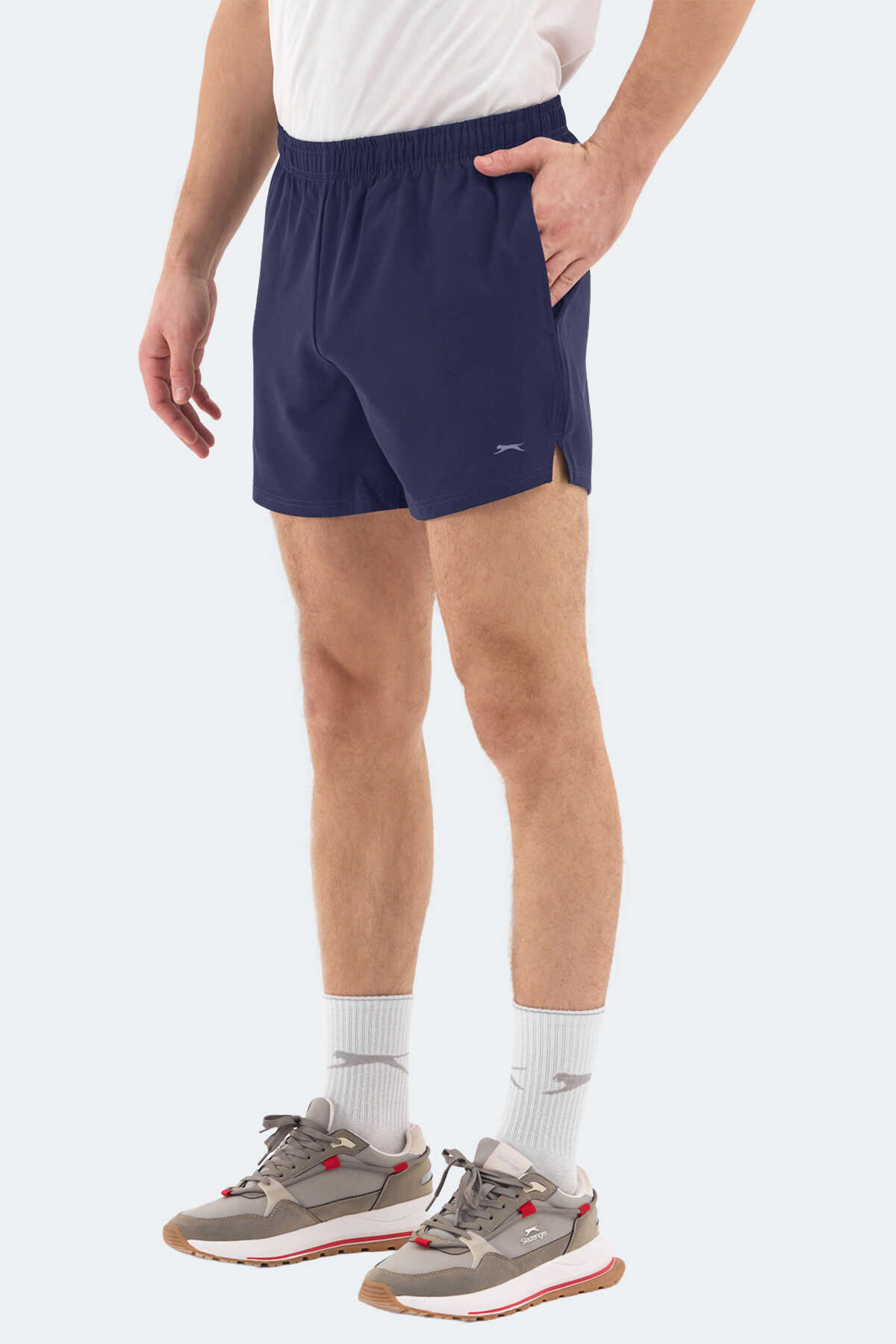 Slazenger - Slazenger ROMANO Erkek Cepli Fıtness Lacivert Şort Slazenger - Slazenger ROMANO Erkek Cepli Fıtness Lacivert Şort