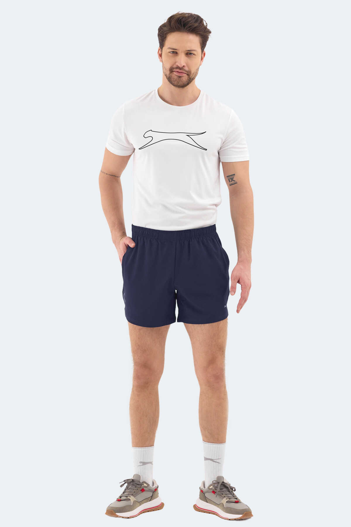 Slazenger ROMANO Erkek Cepli Fıtness Lacivert Şort Slazenger ROMANO Erkek Cepli Fıtness Lacivert Şort