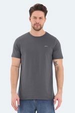 Slazenger - Slazenger ROSALVA Erkek Koyu Gri Tişört Slazenger - Slazenger ROSALVA Erkek Koyu Gri Tişört