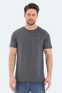 Slazenger - Slazenger ROSALVA Erkek Koyu Gri Tişört Slazenger - Slazenger ROSALVA Erkek Koyu Gri Tişört