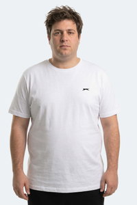 Slazenger - Slazenger ROSALVA JMB Erkek Büyük Beden Beyaz Tişört