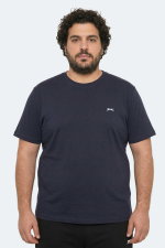 Slazenger - Slazenger ROSALVA JMB Erkek Büyük Beden Lacivert Tişört