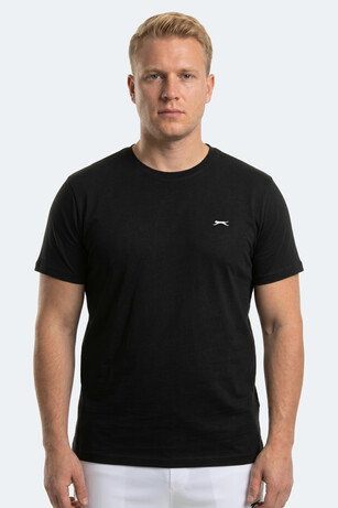 Slazenger ROSALVA JMB Erkek Büyük Beden Siyah Tişört 