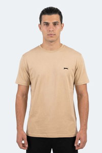 Slazenger - Slazenger ROSALVA T Erkek Pamuklu Bej Tişört
