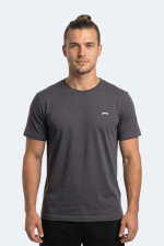 Slazenger - Slazenger ROSALVA T Erkek Pamuklu Koyu Gri Tişört