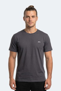 Slazenger - Slazenger ROSALVA T Erkek Pamuklu Koyu Gri Tişört