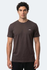 Slazenger - Slazenger ROSALVA T Erkek Pamuklu Koyu Kahve Tişört