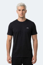 Slazenger - Slazenger ROSALVA T Erkek Pamuklu Siyah Tişört