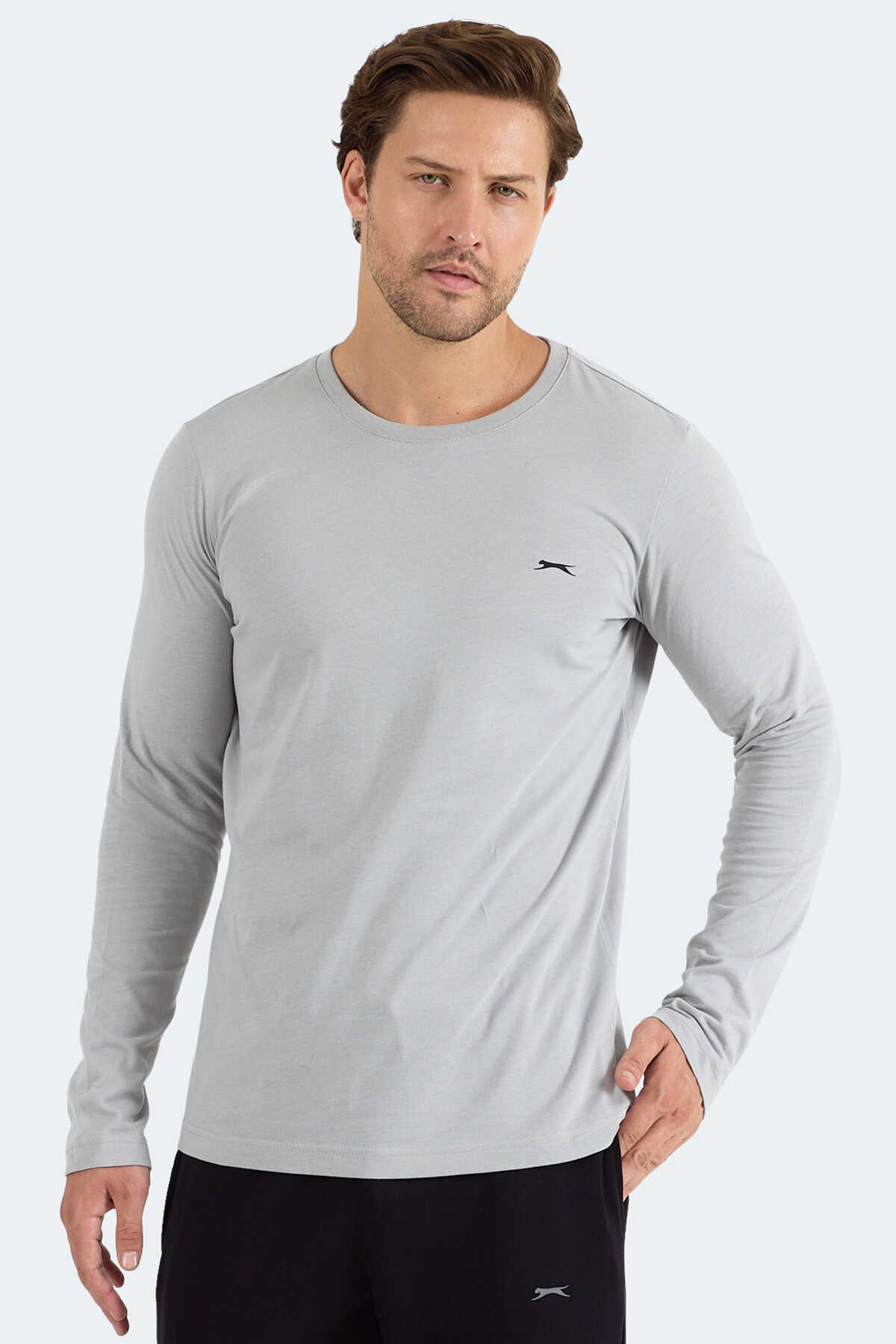Slazenger - Slazenger ROVER Erkek Sweatshirt Gri