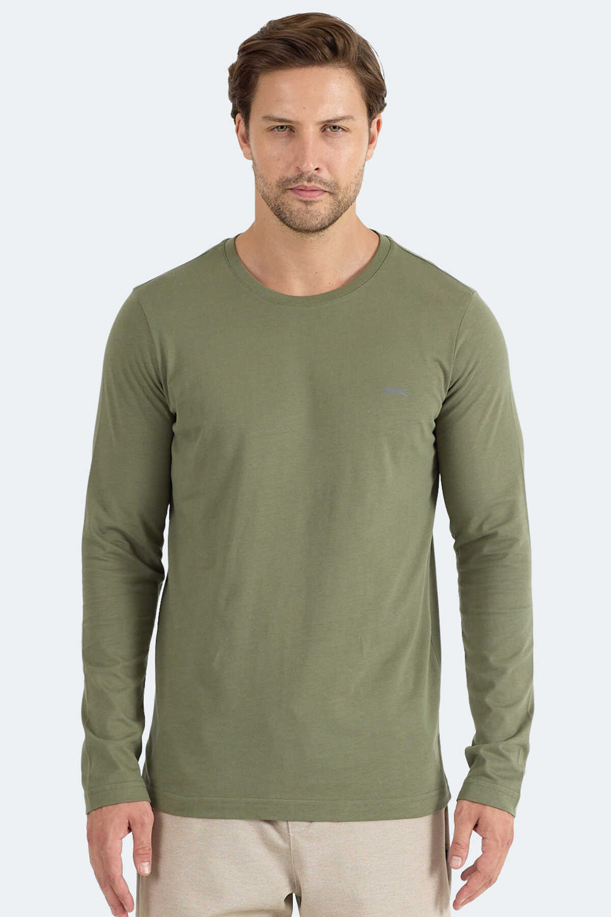 Slazenger - Slazenger ROVER Erkek Sweatshirt Haki
