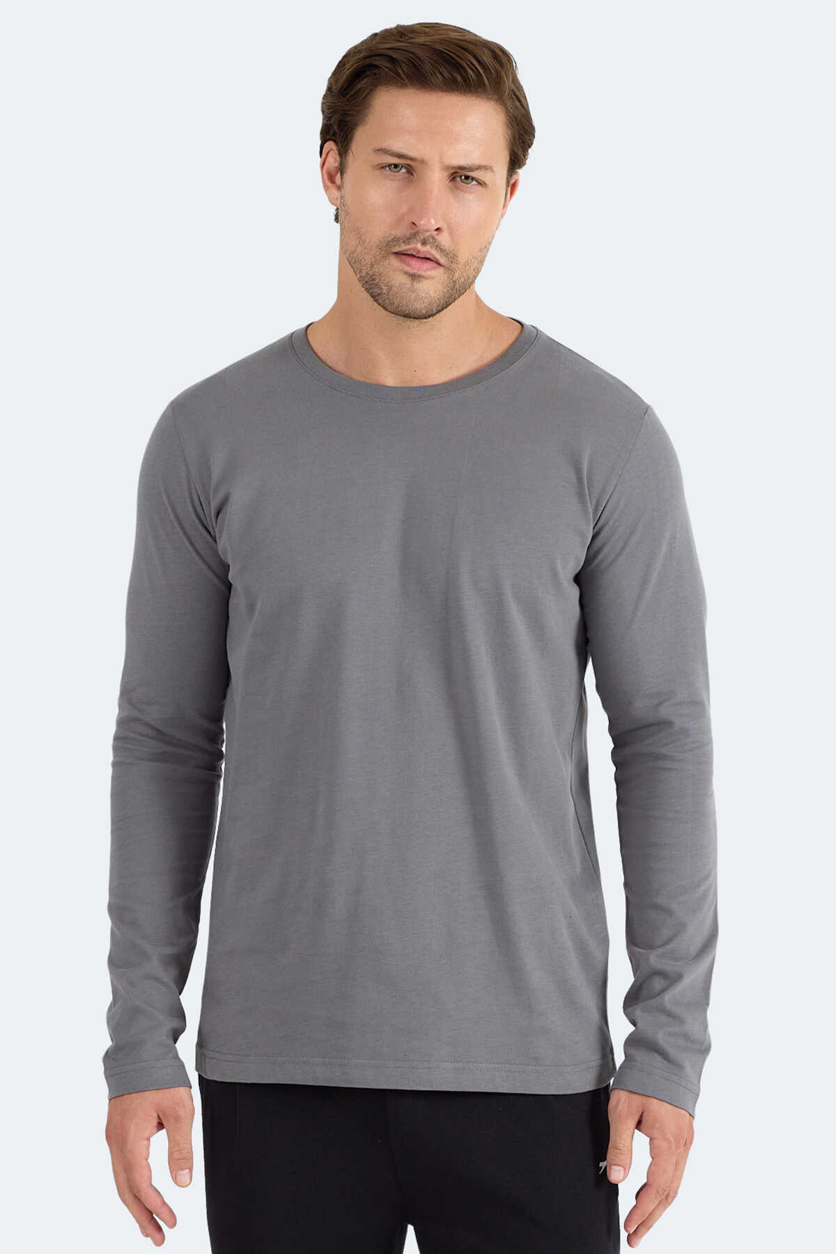Slazenger - Slazenger ROVER Erkek Sweatshirt Koyu Gri