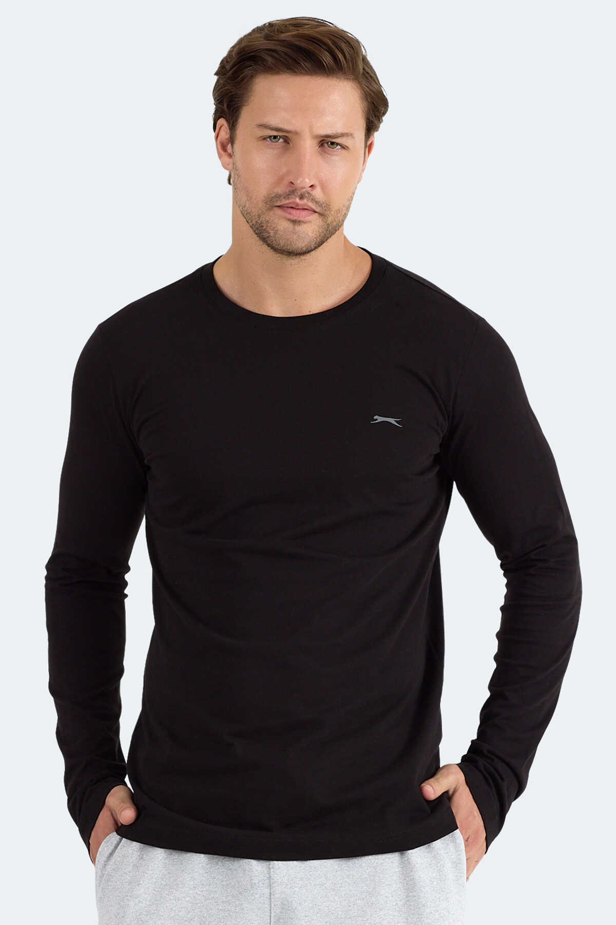 Slazenger - Slazenger ROVER Erkek Sweatshirt Siyah