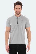 Slazenger - Slazenger ROYAL Erkek Polo Yaka Gri Tişört Slazenger - Slazenger ROYAL Erkek Polo Yaka Gri Tişört