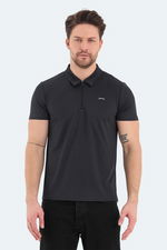 Slazenger - Slazenger ROYAL Erkek Polo Yaka Koyu Gri Tişört