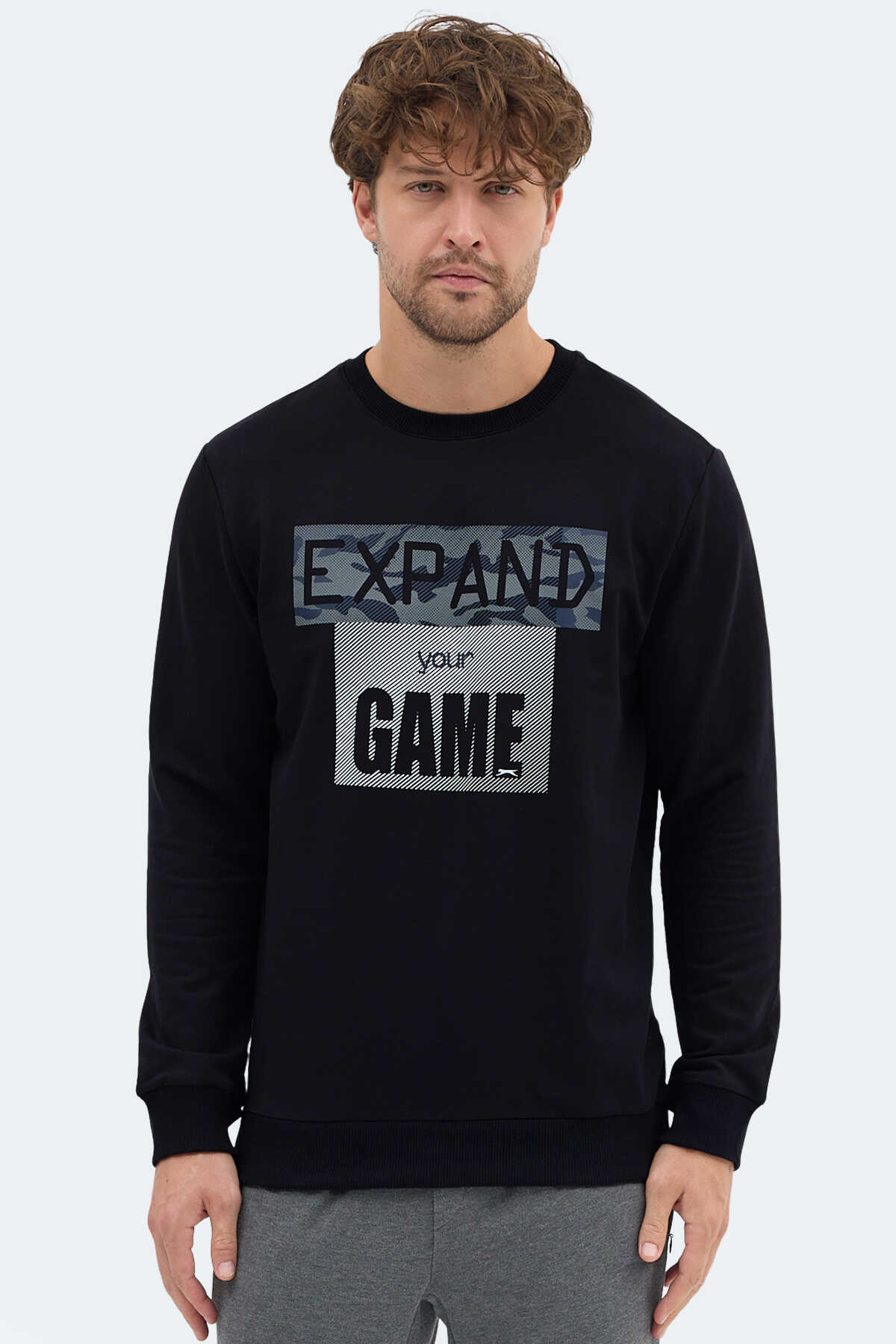 Slazenger - Slazenger RUBIO Erkek Koyu Lacivert Sweatshırt Slazenger - Slazenger RUBIO Erkek Koyu Lacivert Sweatshırt