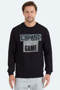 Slazenger - Slazenger RUBIO Erkek Siyah Sweatshırt Slazenger - Slazenger RUBIO Erkek Siyah Sweatshırt