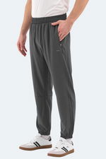 Slazenger - Slazenger RUSLAN Erkek Fermuar Cepli Dar Paça Koyu Gri Eşofman Altı