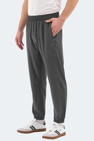 Slazenger RUSLAN Erkek Fermuar Cepli Koyu Gri Eşofman Altı 