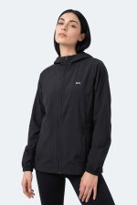 Slazenger - Slazenger RUSTIC Kadın Siyah Rüzgarlık